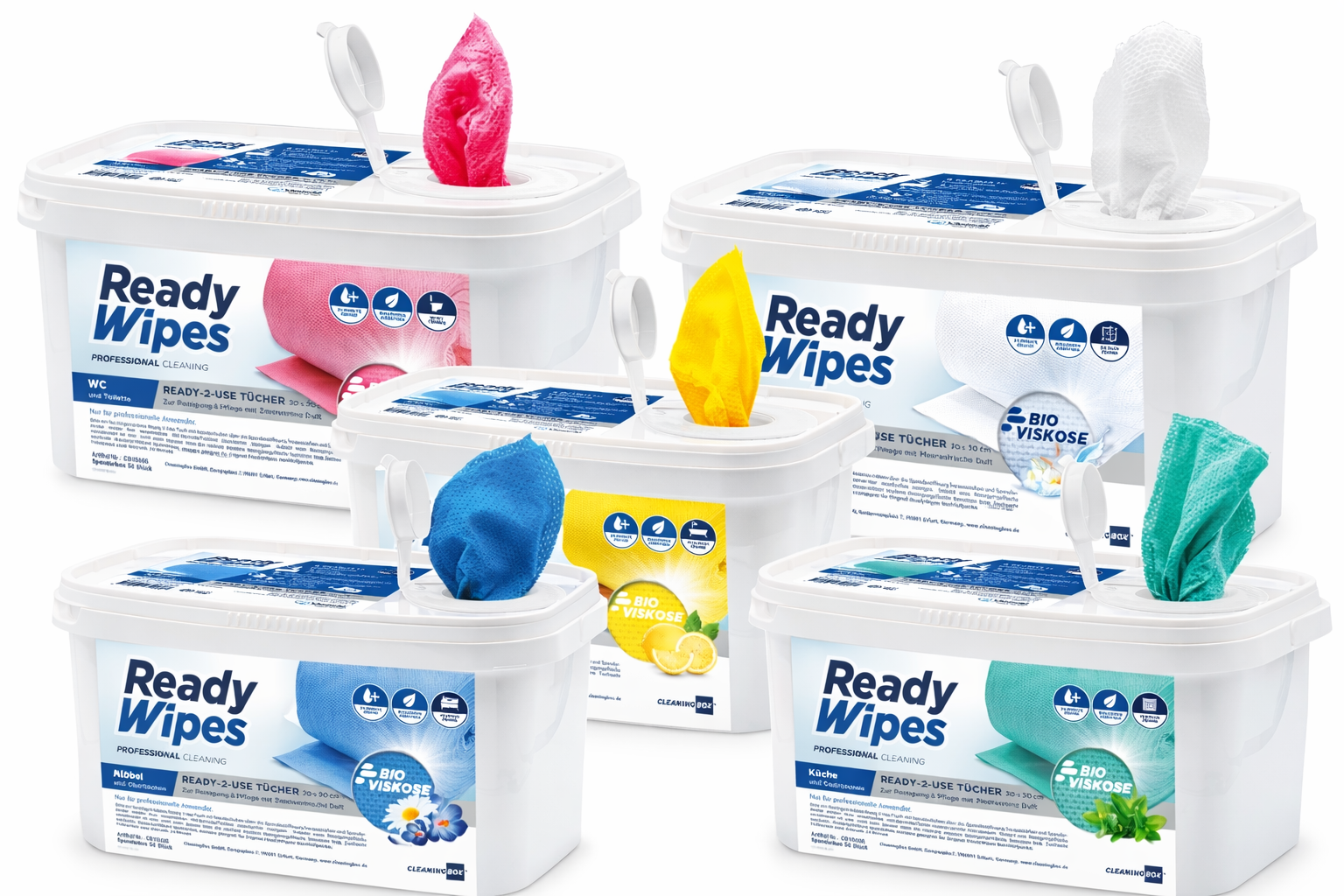 ReadyWipes Professional Cleaning – komplettes Sortiment