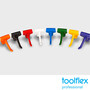 Toolflex One Haken 3er-Pack in blau
