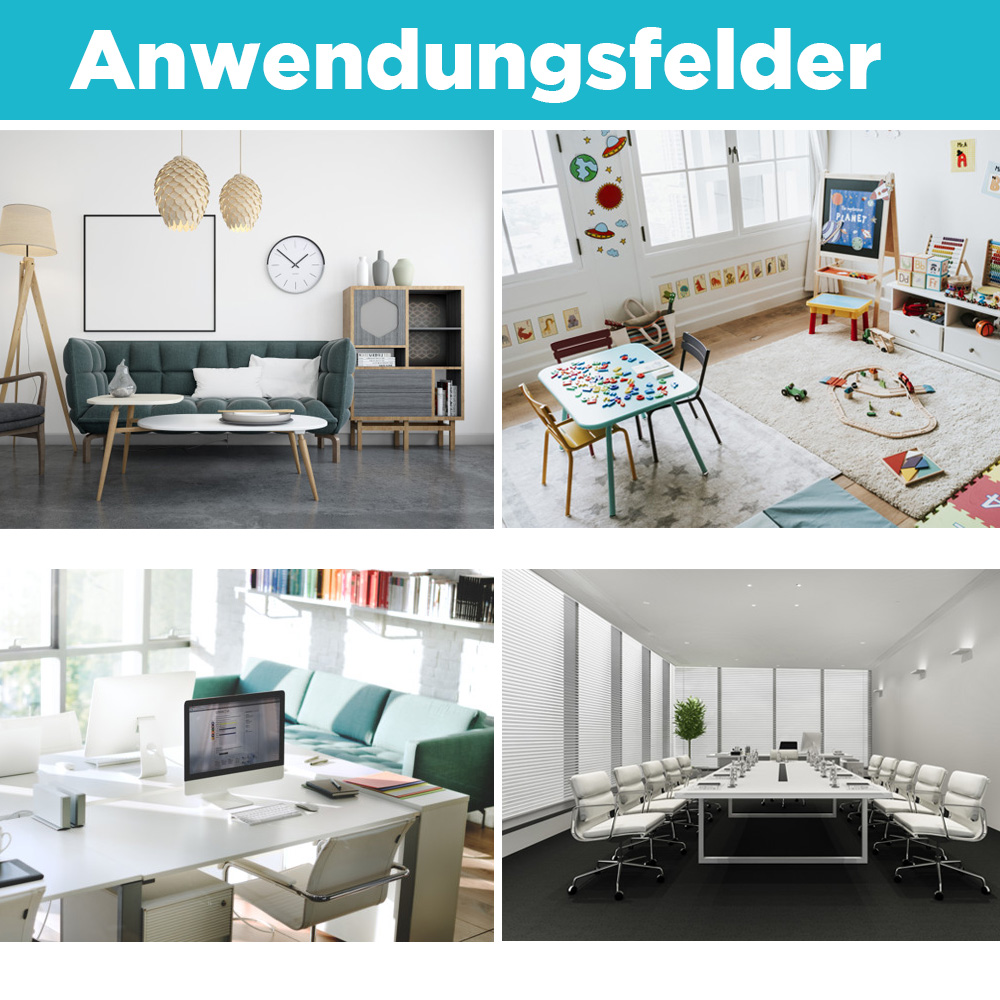 Anwendungsfelder für CleaningBox 5-in-1 Reinigungstücher Möbel & Oberflächen