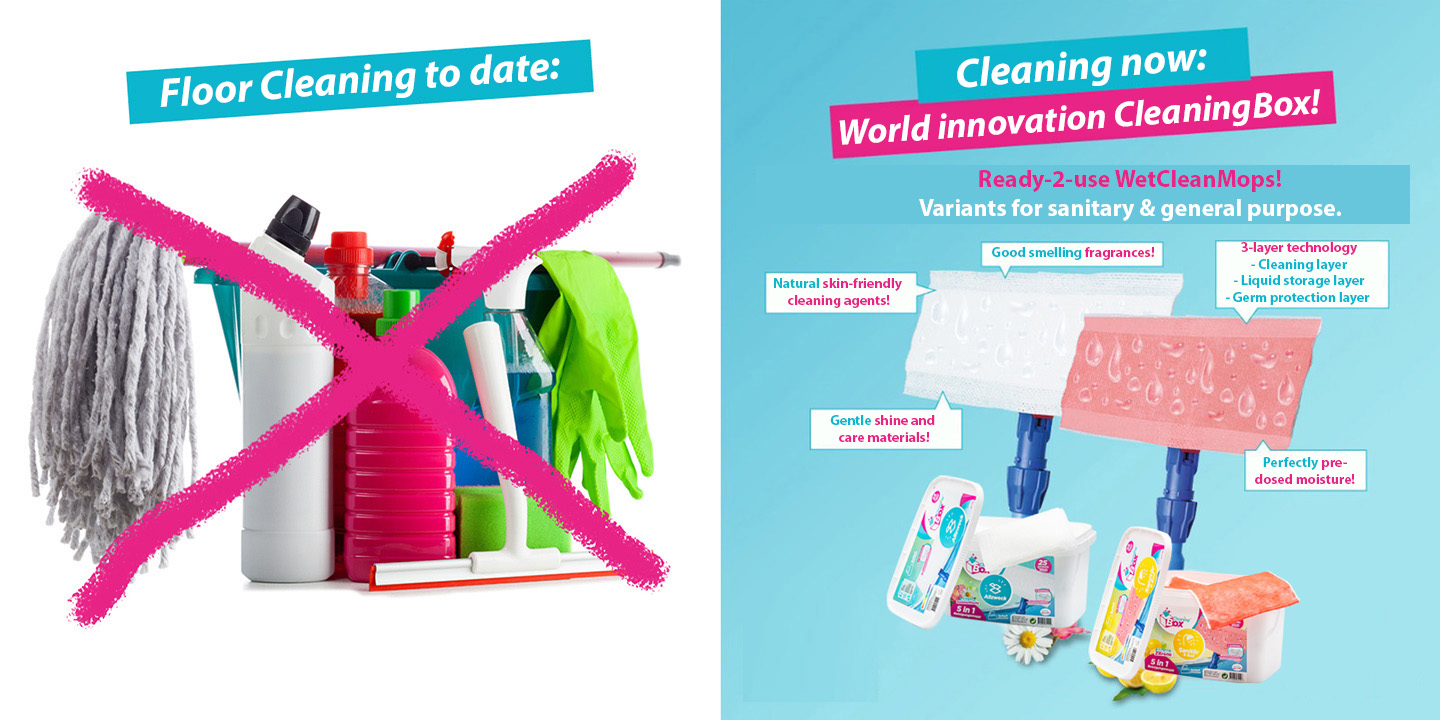 Cleanovation Ready-2-use WetCleanMops!
